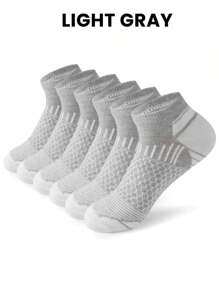 30 pares de calcetines tipo tobillera con diseños de rayas y geométricos, de tela de malla transpirable y tejido de punto, suaves y cómodos, calcetines deportivos para hombre, adecuados para todas las estaciones