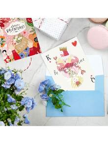 20pcs White Blank Cards & Envelopes, Simple White Western Style Stationery Paper, Suitable For Writing Letters, Vintage Style Note Cards For Cards, Letters, Invitations, Etc. - Multicolor - View 5