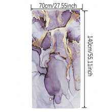 1pc Marble Pattern Digital Printed Beach Towel - Multicolor - View 7