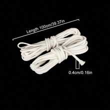 1/10pcs 3/4mm Candle Wick Roll, Natural Beige Braided Wick, Perfect For DIY Candle Making, Versatile Tool Accessory Compatible - Multicolor - View 11