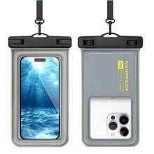 1Pc Bubble Float Waterproof Phone Case With Detachable Strap Ultra Thin Phone Protection Bag Touch Screen Swim Waterproof Pouch - Multicolor - View 17