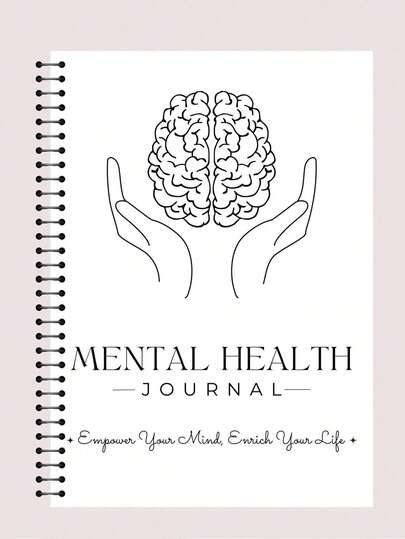120 Pages Mental Health Journal, Mental Health Journal Set - For Anxiety Relief, Self-Care Recording, And Relaxation Exercises