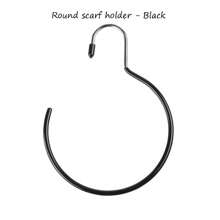 1pc Geometric Pattern Manganese Steel Scarf Storage Rack, Multi-Functional Tie/Belt Display Holder, Simple Hooks, Suitable For Scarves And Accessories All Year Round