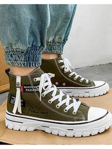 High-End Sports Canvas Shoes For Men - Green - View 1