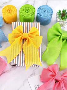 4pcs Colorful Holiday Decoration Ribbons, Birthday Party Decoration Webbing, Party DIY Bow Decoration Ribbons, Gift Wrapping Ribbons, Multiple Colors Available, Suitable For Birthday Parties, Graduation Season, Back To School Season, Holiday Celebrations, Weddings