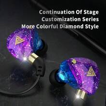 QKZ SK8 Heavy Bass Headphones Computer Gaming Wire Control With Wheat Sports In-Ear Lol Gaming Earbuds 3.5mm Jack