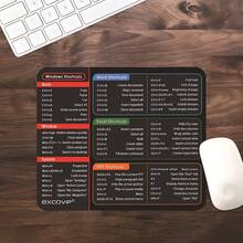 ProMaster Keyboard Shortcut Mouse Pad - Thick Non-Slip Rubber Material, Improves Work Efficiency, Size 9.45 X 7.9 Inches, Compatible With Microsoft Word And Excel On Windows, Ergonomic Design For Comfortable Use. Back To School Gaming Mouse Pad, Desktop Accessory, Office Supplies, Office Desk Accessory, Mouse Pad. - Multicolor - View 3