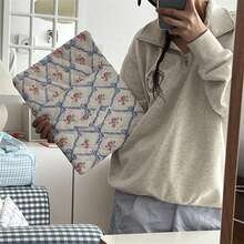 全新韩式蝴蝶和碎花笔记本电脑内胆包,柔软触感保护袋,适用于 11/13/15 英寸笔记本电脑/平板电脑,女式笔记本保护套内衬 - 彩色 - 查看 6