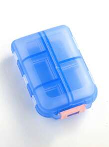 1. Caja de medicina de viaje portátil con 10 compartimentos, a prueba de polvo y humedad, caja de almacenamiento de medicina reutilizable, apta para hombres y mujeres, almacenamiento de vitaminas y suplementos, adecuada para viajes, viajes de negocios, playas de verano, salidas familiares a la playa, trabajo de oficina al aire libre, regreso a la escuela, regalo de Navidad