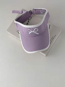 Sombrero de sol con visera de estilo béisbol, protección UV para mujeres, con bordado de lazo dulce - Multicolor - Ver 12