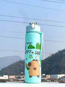 1 件卡通可爱 Caipirinha 800ml 水瓶带吸管，防漏、防震、便携 - 适合旅行、户外、学生使用 - 情人节、母亲节、感恩节、圣诞节和新年的绝佳礼物 - 彩色 - 查看 10