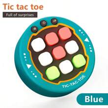 1pc Handheld Tic-Tac-Toe Game, Made Of ABS Material, 3 Game Modes, Strategy & Logic Toy, Birthday Gift For Teenagers, Portable Mini Intelligence Game