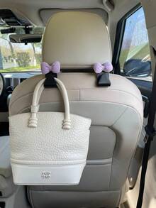 Cute Bowknot Car Hook, Creative Seat Back Storage Hanger - Multicolor - View 10