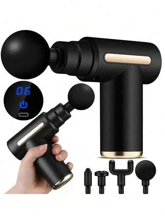 Deep Tissue Massage Gun - Muscle Seat - Professional Grade Multifunctional Electric Hand Hammer For Physiotherapy And Body Percussion For Shoulders & Neck, Cervical Waist & Back