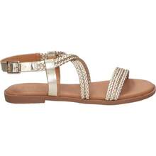 MTNG | Sandali bassi Mustang Maria da donna – Sandalo con cinturino intrecciato – Sandalo estivo con fibbia – Elegante – Massimo supporto – Comodo e versatile – Modello 54488 - Argento - Visualizzare 1