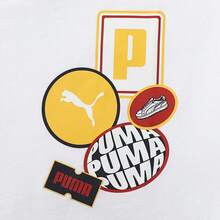 Puma 2025 男士图案 T 恤，针织圆领短 T 恤 68894902 - 白色 - 查看 4