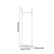 Minimalist Floor-Standing Clothes Rack, Bedroom Garment Storage Rack With Slate Shelving, Lightweight Luxury Coat Hanger Stand For Home