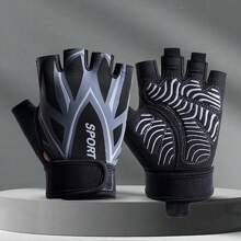 1 Paio di Guanti mezze dita estivi per fitness, sollevamento pesi, ginnastica, yoga ed esercizi, con supporto per i polsi, antiscivolo, traspiranti, adatti per arrampicata all'aperto, ciclismo, unisex, per sport, palestra, esercizi domestici, guanti da palestra per donne, guanti da boxe, guanti da palestra per uomo