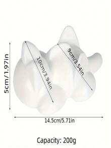 Charming Cat Shaped Rice Ball Maker - Ideal For Sushi And Nori Rolls, 200g Capacity For Rice, Suitable For Home Kitchens And Picnics, DIY Bento Accessories - White - View 5