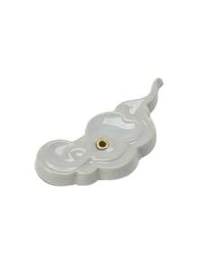 祥云迷你香插中式陶瓷创意桌面香炉家用室内檀香沉香可爱香座，简约精致 - 彩色 - 查看 7