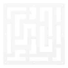 YUNRUX Folding Screen Partition Room Divider Hollow Flowers Hanging Screen Room Divider 12 In 1 - White - View 4