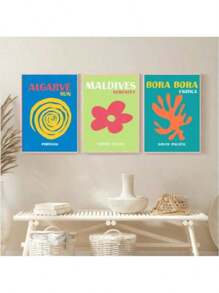 1/6PCS Optional Frame Posters Wall Arts Modern Posters Print Minimalist Living Room Decor ,Wall Art With Frame
