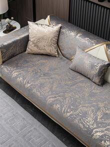 1 tấm bọc ghế sofa bằng vải chenille, dùng được cả bốn mùa, có tựa lưng gối, bảo vệ ghế sofa, phù hợp cho phòng ngủ, văn phòng, phòng khách, trang trí nhà cửa. - Xám - Xem 9