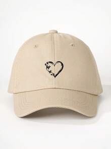 1pc Kids Outdoor Butterfly & Heart Printed Adjustable Baseball Cap, Casual Sun Protection Hat Suitable For Spring Autumn Travel, Versatile Unisex Sunhat Y2K Style - Print - View 8