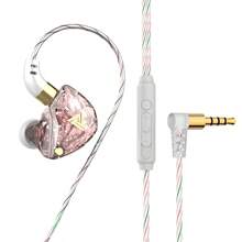 QKZ SK8 Heavy Bass Headphones Computer Gaming Wire Control With Wheat Sports In-Ear Lol Gaming Earbuds 3.5mm Jack