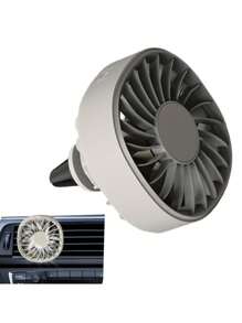 1 pièce Ventilateur de montage sur bouche d'aération de voiture avec lumière colorée, 3 vitesses de vent, faible bruit, ventilateur de refroidissement USB pour véhicules, mini ventilateur de voiture
