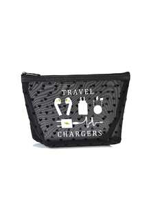 Mesh Bag, Large Capacity Transparent Mesh Cosmetic Storage Bag, Multi-Functional Travel Portable Bag - متعدد الألوان - مشاهدة 13