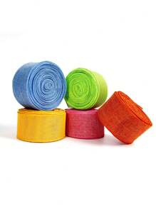 4pcs Colorful Holiday Decoration Ribbons, Birthday Party Decoration Webbing, Party DIY Bow Decoration Ribbons, Gift Wrapping Ribbons, Multiple Colors Available, Suitable For Birthday Parties, Graduation Season, Back To School Season, Holiday Celebrations, Weddings