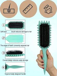Cepillo para definir rizos, cepillo de peinado para cabello rizado para desenredar, dar forma y definir rizos para mujeres y hombres con menos tensión, diseñado por Candy Brush por Candy Brush, cepillo de pelo, peine, herramientas de peluquería, productos y accesorios de peluquería para salón de belleza, artículos de viaje esenciales