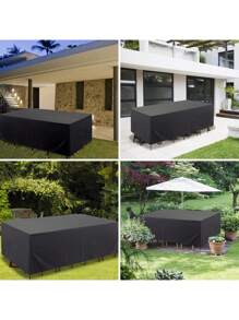 Oxford Cloth Furniture Cover Outdoor Garden Courtyard Sofa Chair Cover Waterproof Sunscreen Dustproof Cloth Cover