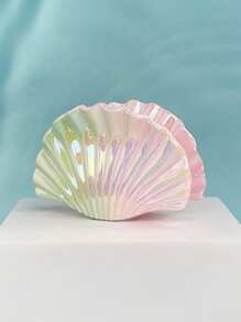 1pc Gradient Color Shell Hair Clip, Vacation Style Hair Accessory, Large Size Claw Hair Clip, Summer Maritime Design Hair Clips Hair Jaw Clip Hair Clamps Hair Clutch Hair Catcher Clip