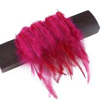 100Pcs Natural Chicken Feathers 4-6inch Beautiful Rooster Plumas For Jewelry Making Crafts Accessories Carnival Decoration True Plumes