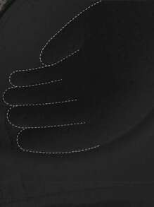 Women's Black Seamless Lace Front Closure Gather Bra Wireless With Thick Pad For Small Bust, Push Up Bra, Adjustable Underwear