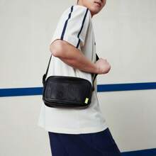 XTEP Special Step Shoulder Bag For Both Men And Women, 2025 Spring Couple Shoulder Bag, Sports Small Bag, Leather Bag, Couple Crossbody Bag, Genuine Product 876237130010