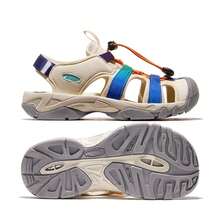 CAMEL CROWN صنادل نسائية، صنادل صيفية مغلقة الأصبع، أحذية رياضية شاطئية قابلة للتنفس مانعة للانزلاق، أحذية مائية متينة للتنزه - الأرز/قوس - مشاهدة 2