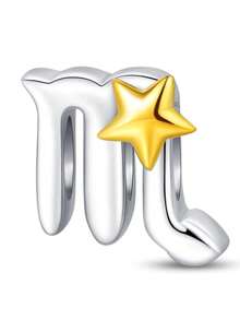 Silver Plated Charm The Twelve Zodiac Signs Corresponding To The Twelve Months Star Golden Beads Charm Pendant Ball Suitable For Bracelets DIY Women's Jewelry - Multicolor - View 17