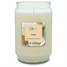 Mainstays Vanilla Scented Single-Wick Large Glass Jar Candle 20oz - nhưẢnh - Xem 1