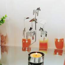 Rotary Candle Holder Metal Tear Spinning Candleholder For Wedding Party Christmas Home Decoration