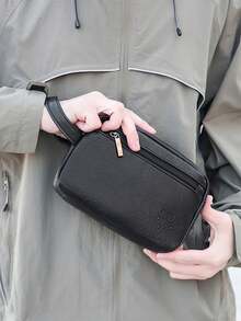 Genuine Leather Clutch Bag For Men, Large Capacity Vintage Handbag Business Elegant Male Purse - Multicolor - View 12