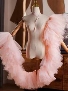 Șal transparent multicolor pentru mireasă, potrivit pentru gazdă, rochie de seară, spectacol, examen de artă, fotografie