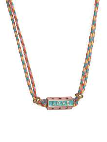 1 件波西米亚风格心形吊坠编织项链，镀 18K 金，适合作为送给妻子、母亲和女朋友的礼物，女士珠宝项链手链 - 彩色的 - 查看 16