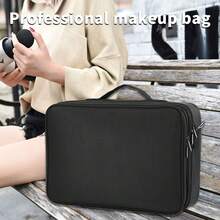 Extra Large Make Up Vanity Case Storage Box Organizer Cosmetic Travel Beauty Bag UK - Black - View 2