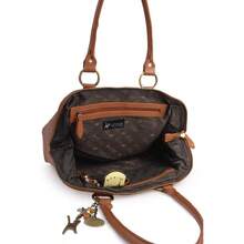 - Large Leather Shoulder Bag For Women - A4 Work Tote Bag - Doctor Bag - Tan - View 7