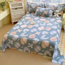 3pcs/Set Soft & Skin-Friendly Printed Thickened Bedding Set, Modern Rectangular Fashion Minimalist Design For Double Bed, Bedroom Home Use All Seasons, Multiple Sizes Available