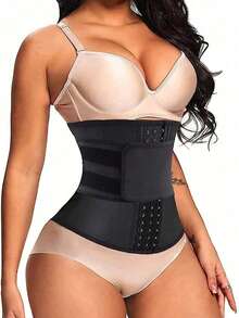 Women Waist Trainer Cincher, Corset Rubber Chest Binder For Exercise Workout, Vest Waist Shapewear - Black - View 10