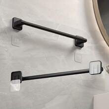 1 Piece Tool Home Wall-Mounted Punch-Free Towel Shelf Bathroom Wall-Mounted Storage Rack Bathroom Towel Single-Pole Toilet Toilet Bathroom Hardware Storage Rack